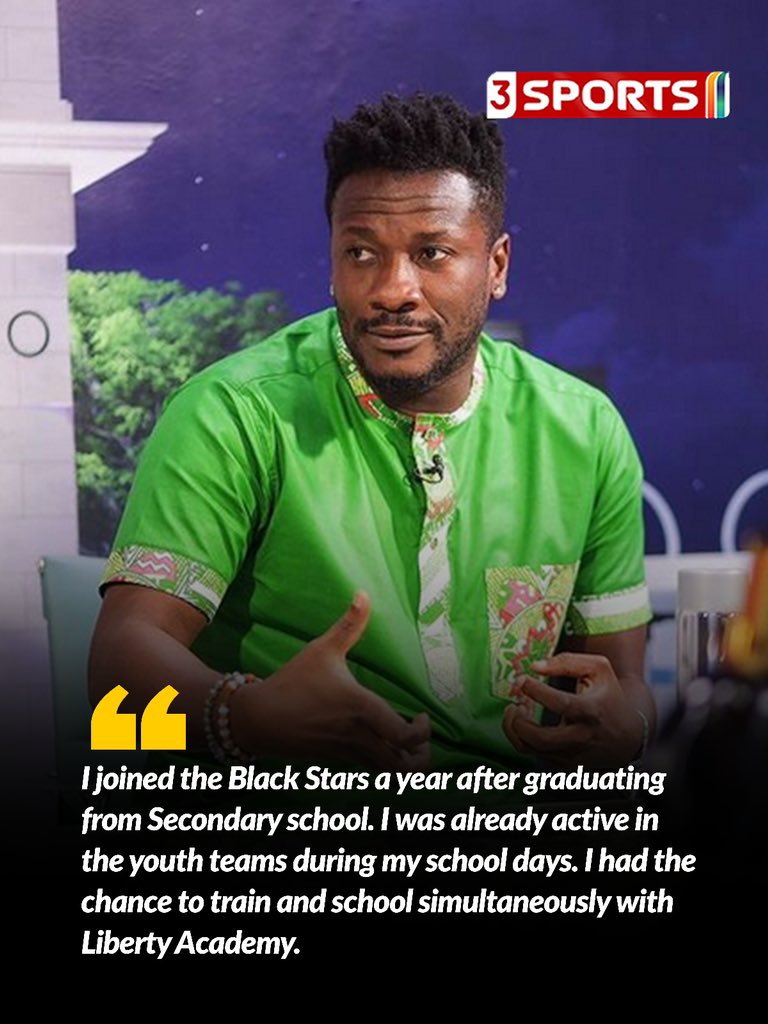 Asamoah Gyan recounts how he got into the Black Stars team

#TV3GH via @3SportsGh