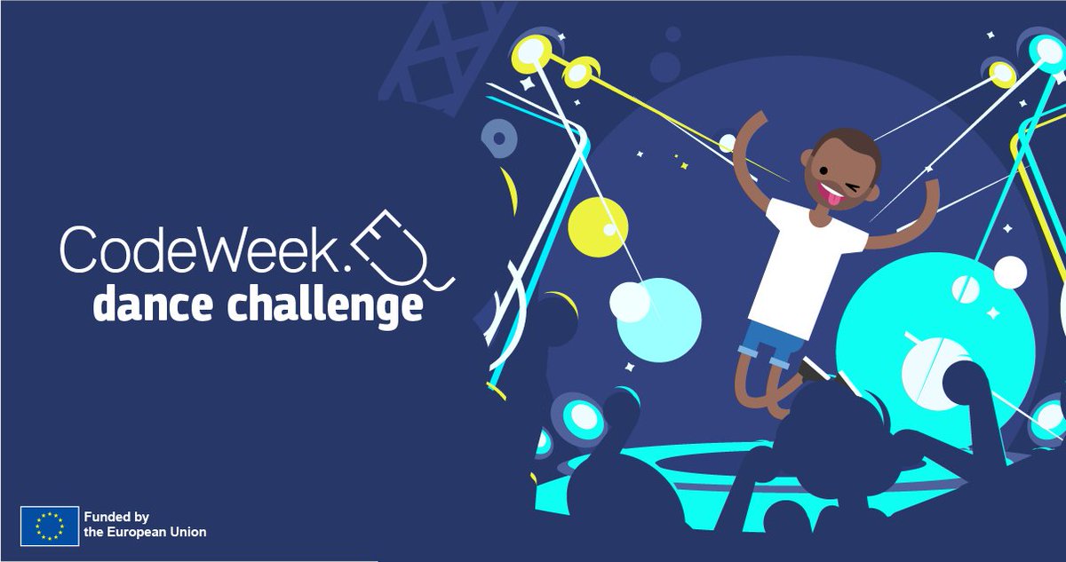 CodeWeekEU's tweet photo. 🕺If anyone thinks programmers can’t dance, we’ll prove them wrong with our #EUCodeWeekDance challenge.
Choose from our list of activities or come up with your own. And add your activity to our map.
The challenge is open to all, so show us your moves: https://t.co/ZhSgkdV4ht https://t.co/B59YXWLDke