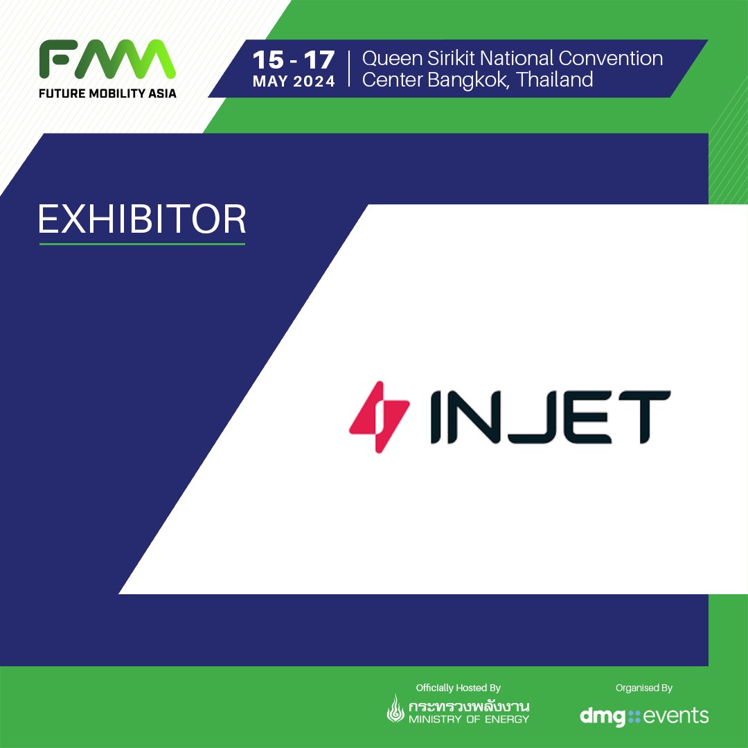 mobility_asia's tweet photo. Future Mobility Asia welcomes @Injetnewenergy as an exhibitor.

Register for your complimentary visitor pass to join 22,000 mobility and energy professionals in collective action drive towards a sustainable future for the continent: https://t.co/namZ1mTyW0

#FMA2024 https://t.co/EC6kEZCLd3