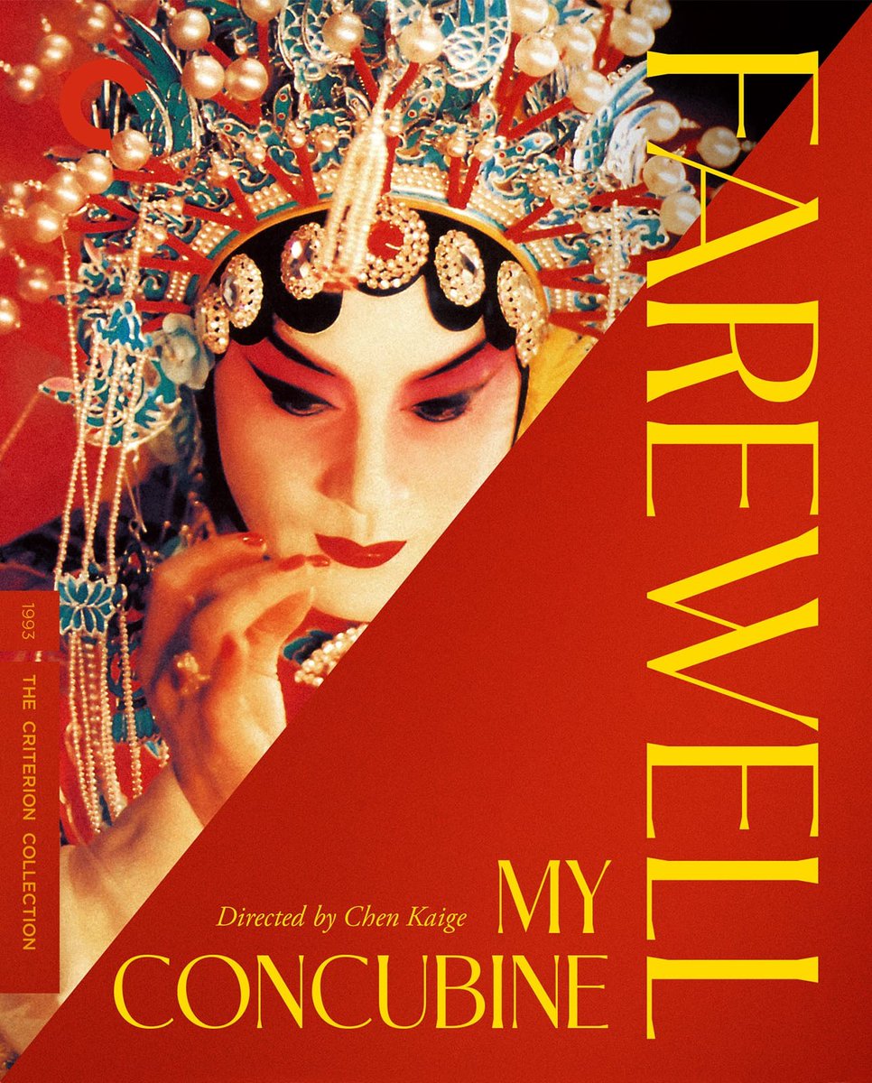 Our new 4K edition of FAREWELL MY CONCUBINE (1993) enters the collection this July! ❣️ criterion.com/films/34098-fa… A breathtakingly intimate romance unfolds against a sweeping backdrop of social upheaval in renowned director Chen Kaige’s sumptuous saga of passion, fate, and the…