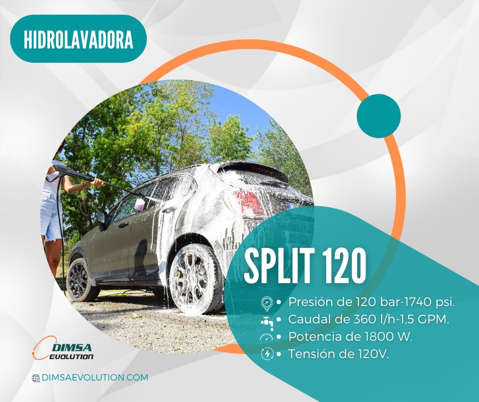 ¿Necesitas una hidrolavadora portátil pequeña , fácil de transportar pero con gran potencia para uso doméstico? Contamos con la hidrolavadora Split 120 de la marca Lavor con la que lograrás  quitar la suciedad de manera profesional.55 8190  8666. bit.ly/3LaNVWi