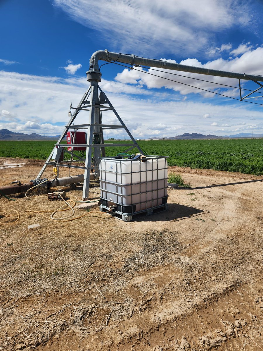 SoilPhix's tweet photo. The Living Water system is now operational in Nevada, being used on #alfalfa crops! A local #farmer is utilizing this innovative system to micro-dose live #microbes with every #irrigation.  

#farm #farming #farmers #agriculture #soil #SoilHealth #Soils4Nutrition #organic #land https://t.co/mzbJKq8ZAz