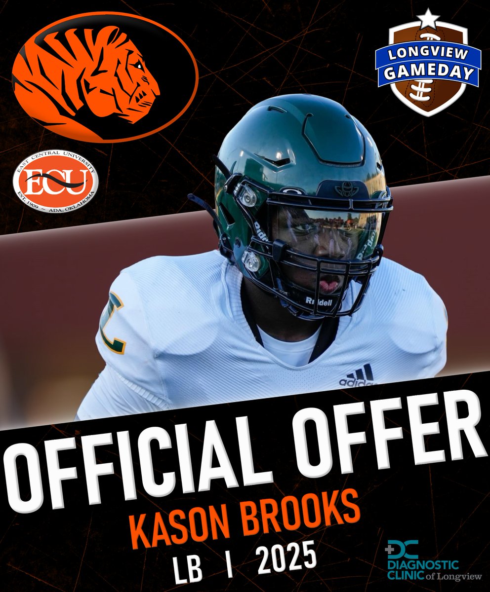 Kason Brooks picks us his first offer from <a href="/ECUTigersFB/">ECU Tigers Football</a> 

<a href="/CoachBVOdom/">Coach Broderic Odom M.Ed.</a> <a href="/KasonBrooks4/">Kason Brooks</a>