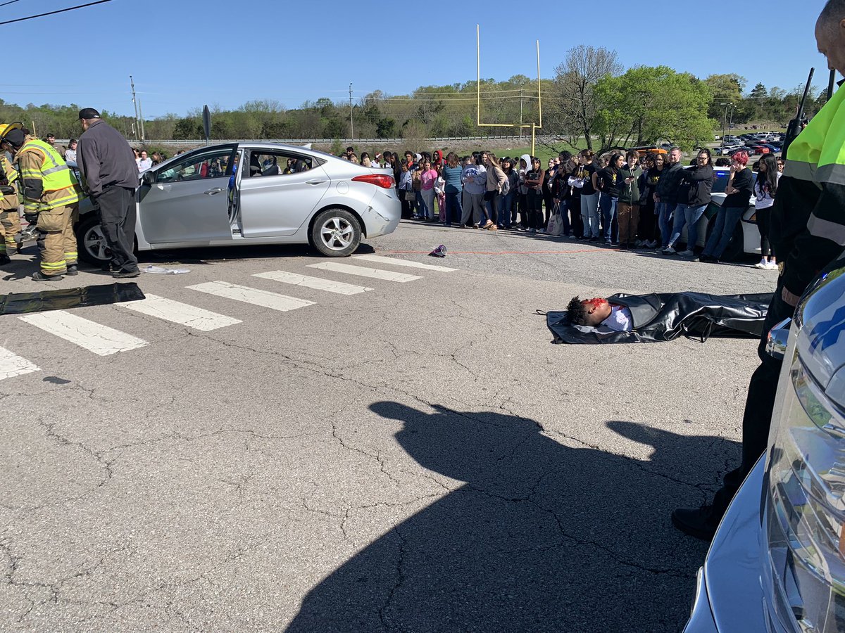 Marshall Co. high school held a mock crash Friday. The focus was on distracted driving and the realization of what could happen if you do drive distracted.