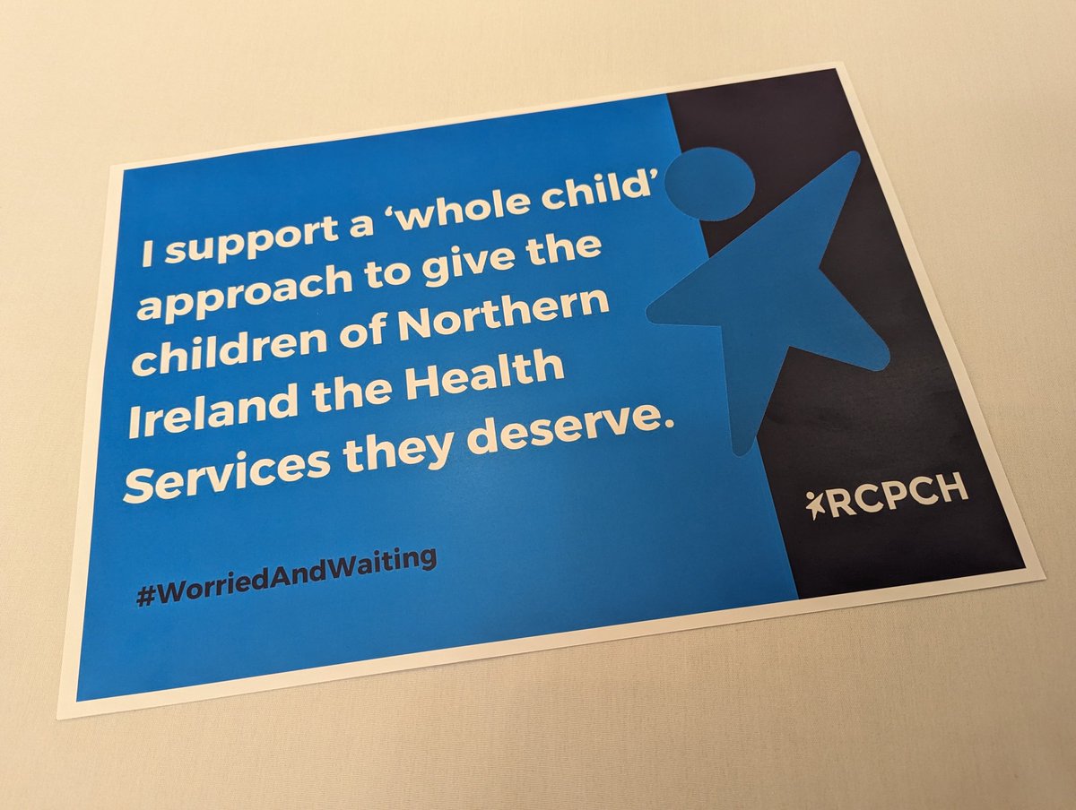 At the launch of <a href="/RCPCHIreland/">RCPCHIreland</a> #WorriedandWaiting report this afternoon.
Children waiting much longer in NI compared to other areas. In June 2023 there were over 22k children on waiting lists.
Recommendations - Whole child approach; workforce strategy and improved data.
