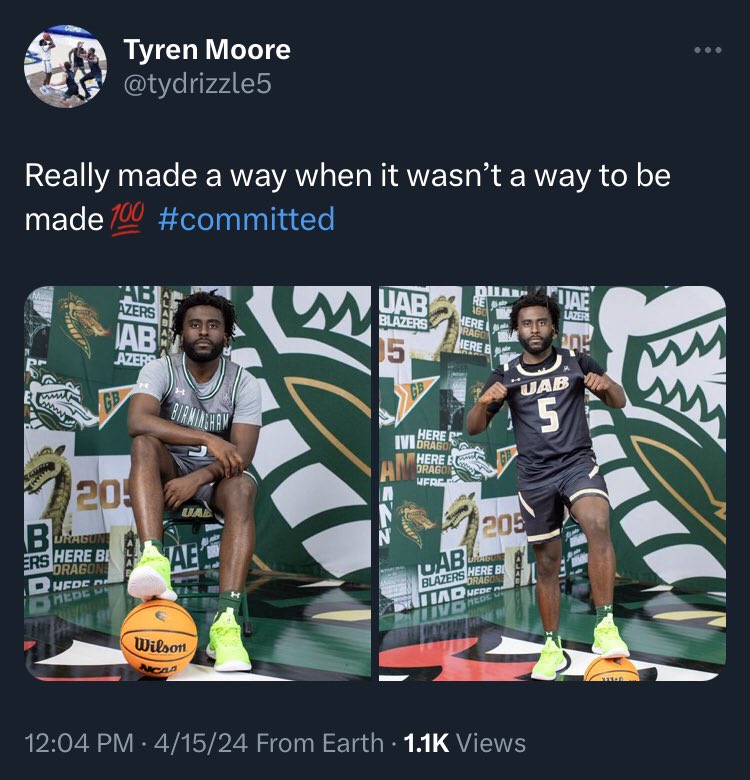 🚨Georgia Southern transfer G Tyren Moore has committed to UAB, per his twitter/X

📊The 5’11” senior averaged 17 PPG and shot over 40% from deep

#GeorgiaSouthern #CollegeBasketball #SunBeltMBB