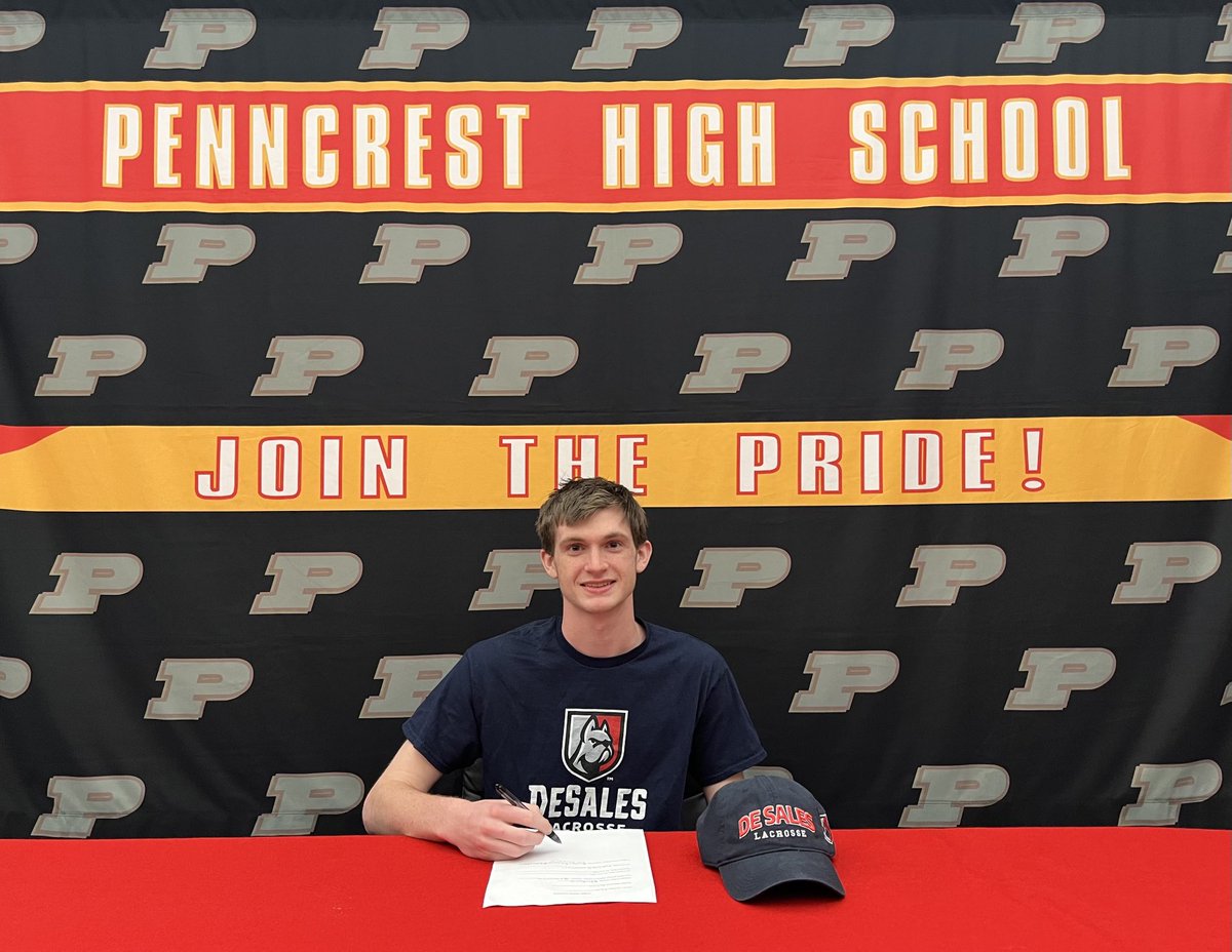 penncrestad's tweet photo. Liam Doyle will continue his education and Lacrosse career at Desales University! ⁦@DSUMensLax⁩ ⁦@penncrestblax⁩ ⁦⁦@DelcoSports⁩ https://t.co/4CQRf0SJWA