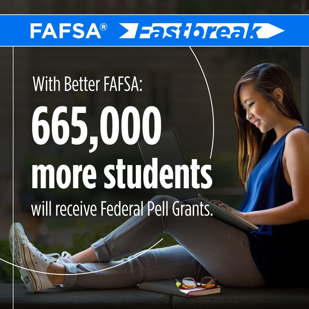 Over a million students have started their FAFSA applications but haven’t completed them yet. Are you one of them? Stop scrolling and secure your money for college — head to studentaid.gov now to finish your FAFSA before April 19!

#FAFSAFastBreak #BetterFAFSA