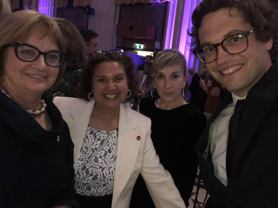 Parliamentary Press Gallery Dinner on Saturday night with @LeDroitca's @atreps and @mclortie, and my colleague Sénatrice Miville-Dechêne. Samedi soir : Dîner de la Tribune de la presse ! 📸@mivillej