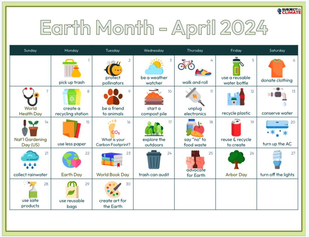 🌍 April is Earth Month! Celebrate with enriching resources and activities aimed at nurturing our students' environmental consciousness.  Let's teach for the planet! #EarthMonth #EnvironmentalEducation #MAEToday @NEAToday  nea.org/EarthDay