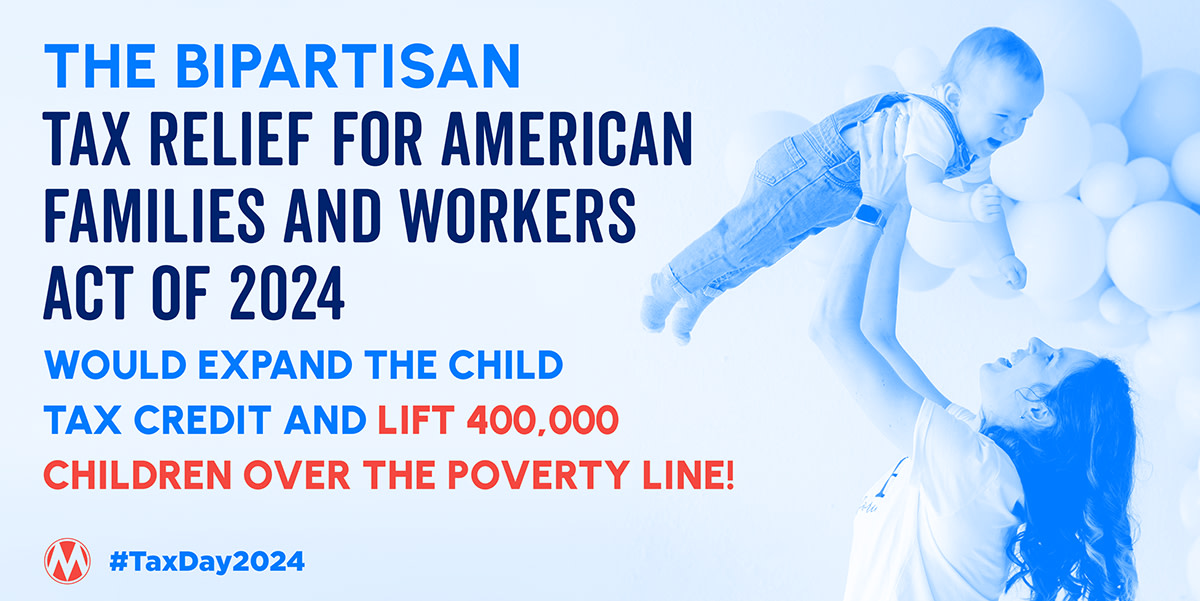 The expanded #ChildTaxCredit (CTC) was a HUGE relief for families!

Join us this #TaxDay2024 to call your Senator and tell them to pass the Tax Relief for American Families and Workers Act of 2024, which will temporarily expand the CTC for families! actionnetwork.org/call_campaigns…