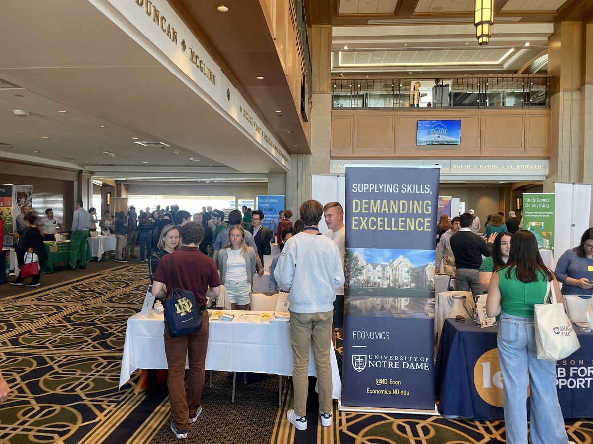 The Econ stand at admitted students day.