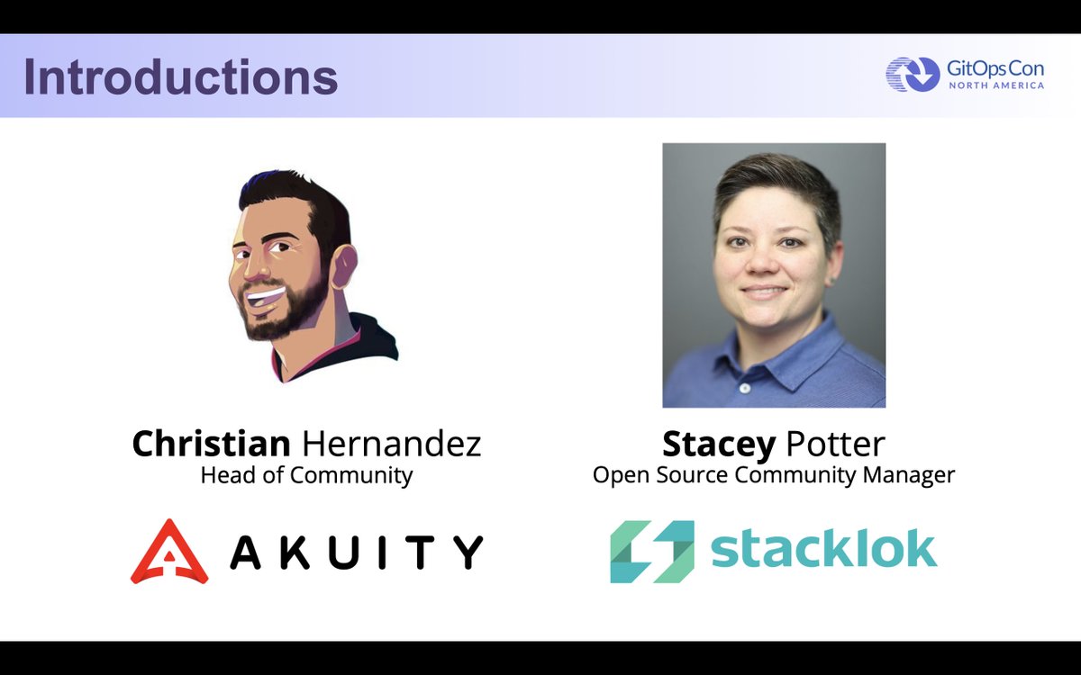 Wish I could have made it to Seattle as planned. Thanks @christianh814 for filling in opening for me, with the fabulous @stacey_potter 💖🙌☺️ Admiring y'all from afar this time. See you all in #opengitops slack at slack.cncf.io for live updates and follow-ups 👀🙂🫶