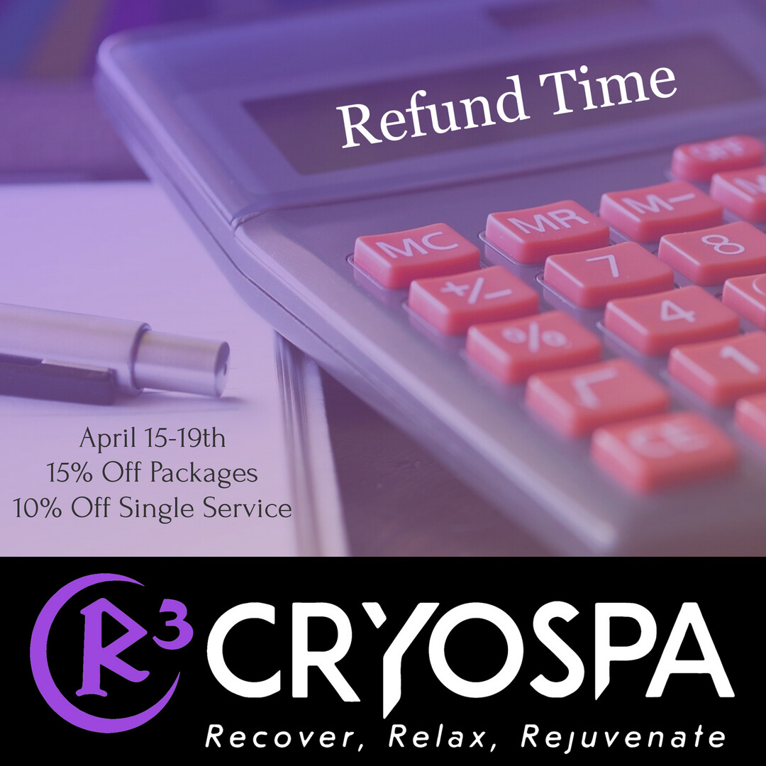 Tax season can be a total drag, but refunds are the best part!
We are running 15% Off packages & 10% Off single sessions the 15-19
Your purchase is good for 1 year so you don't have to receive your session right away.
Use Code: TAXBREAK
#bestself
*Some Restrictions Apply*