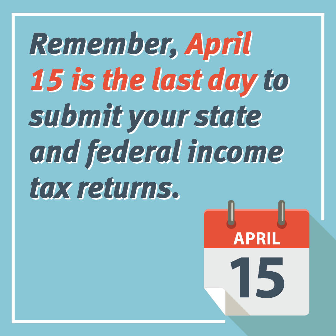 Today marks Tax Day, a deadline for many to finalize their tax filings. Whether you're completing them ahead of time or squeezing them in at the last minute, take a deep breath, double-check those forms, and ensure everything is in order.