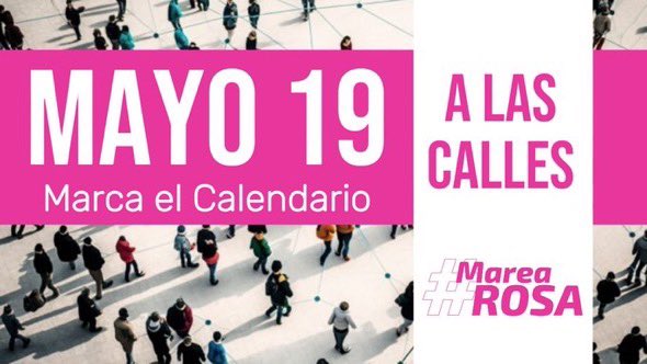 Vamos todos!!! 💪🏻

Por 🇲🇽

#ALasCalles19DeMayo 
#MareaRosa