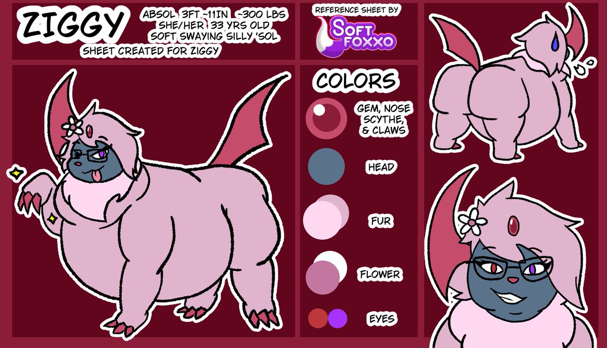 Finally got around to getting a ref sheet c0mm of Ziggy! furaffinity.net/user/softfoxxo/ did an awesome job on it! nwn