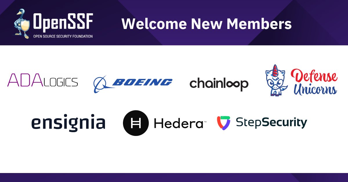 Today, the @openssf - a global, cross-industry initiative of the @linuxfoundation dedicated to sustainably securing #OpenSource software - has announced #Hedera as one of its newest members alongside leading technology, aerospace, and security firms. 📄 openssf.org/press-release/…