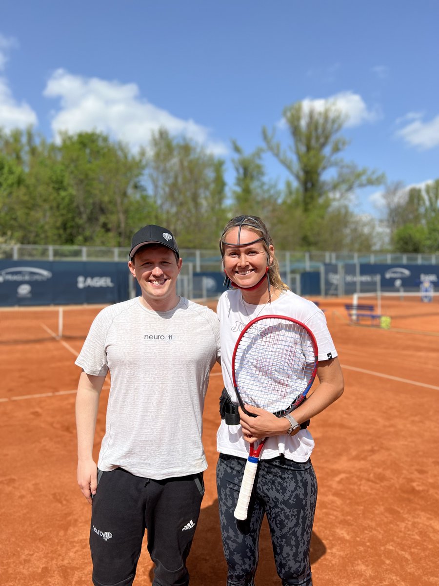 neuro11official's tweet photo. Thankful for our neuro11 brain training with @WTA  professional tennis player @MarieBouzkova in Prague.

#trainyourbrain https://t.co/6HMOWqcXky