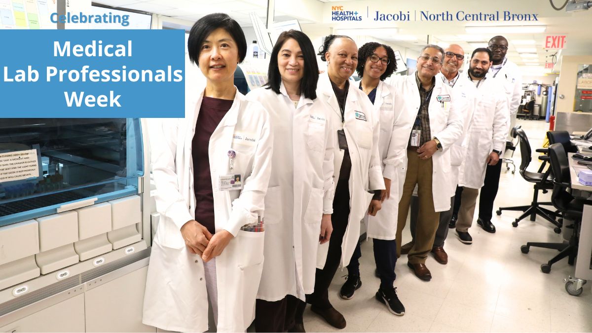 This week is Medical #LaboratoryProfessionals Week! 👩🏽‍🔬👨🏾‍🔬🧪 We're sending a huge shoutout to our dedicated lab workers for keeping our patients safe and healthy. #JacobiNCBStrong
