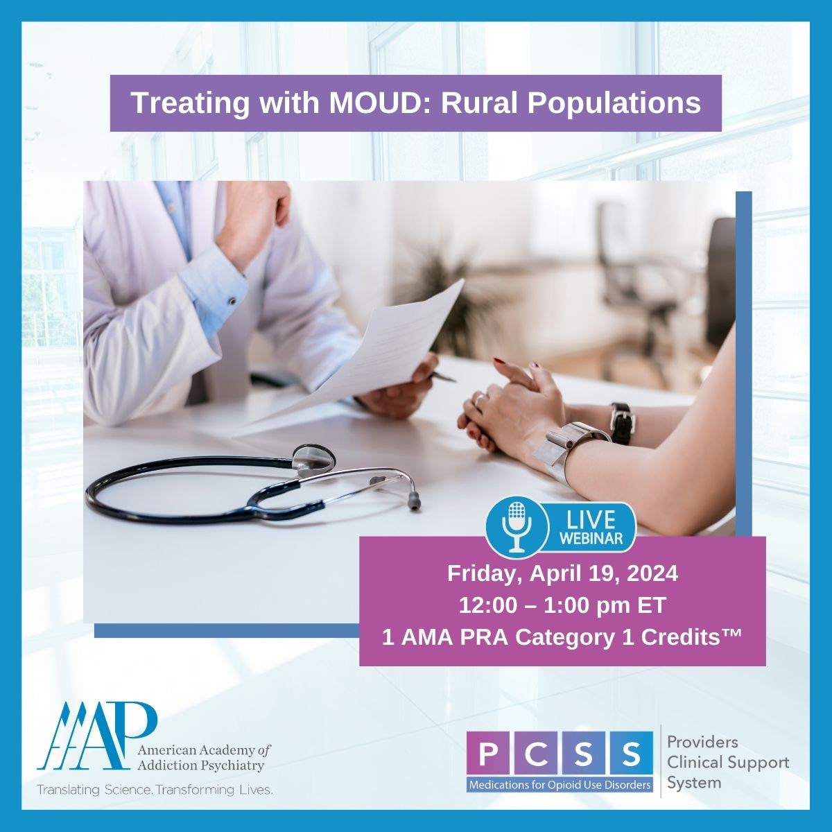 Join Dr. John Brooklyn for the clinical roundtable “Treating with MOUD: Rural Populations” this Friday, 4/19, from 12:00 - 1:00 pm ET. Register: bit.ly/4aztgpv @PCSSMOUD