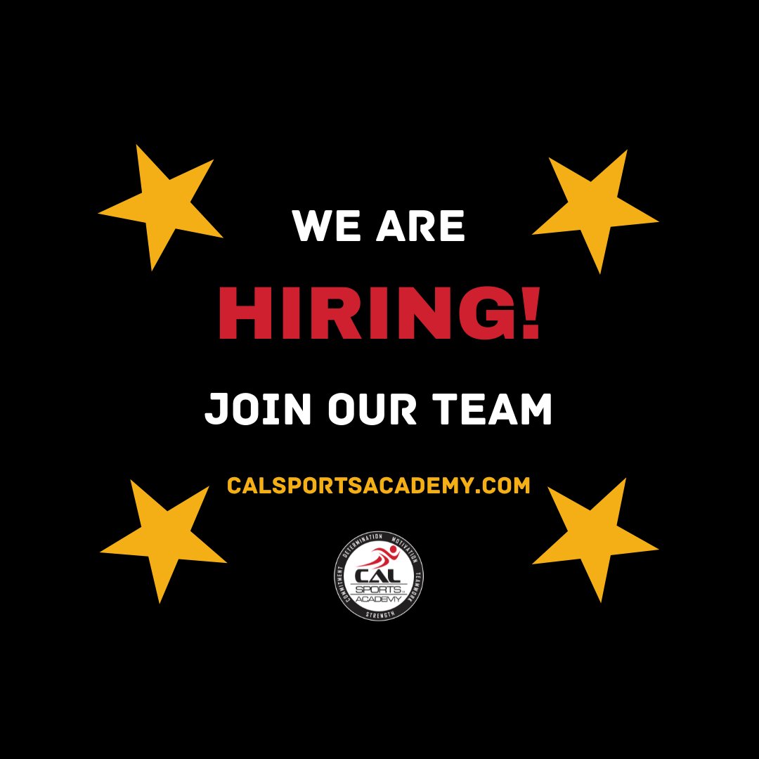 Our team is a big family of people who have special talents and skills. We believe working in a family setting promotes healthy working environments. Employees feel comfortable to be themselves. We are home away from home where our career is our passion.
calsportsacademy.com/about-us/caree…