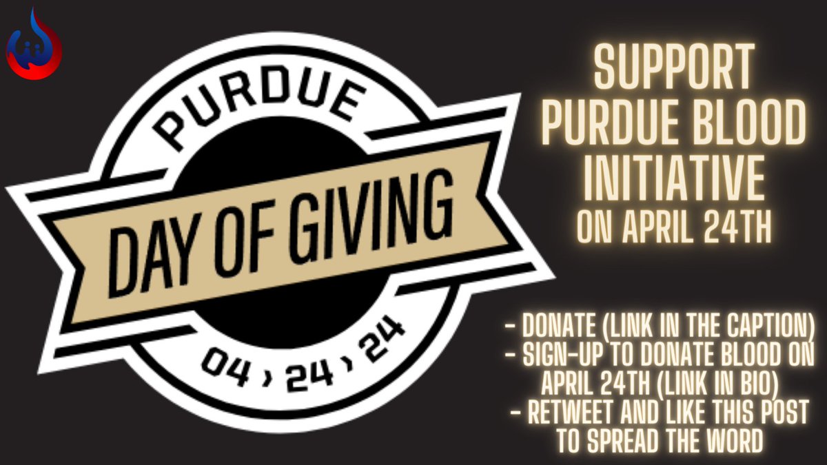 Purdue Blood Initiative tweet media