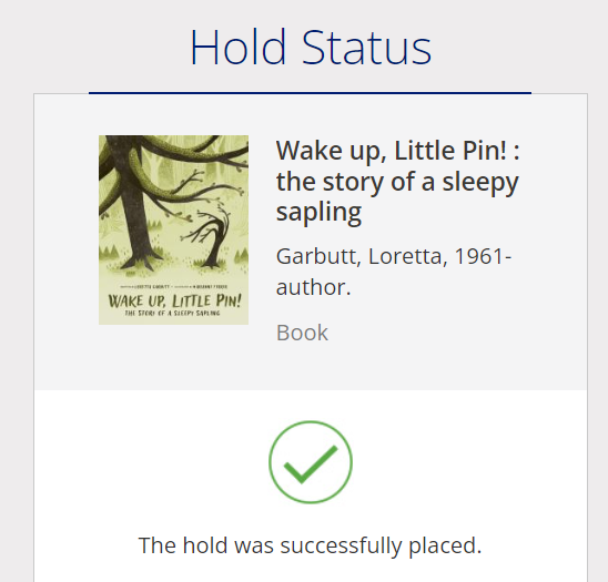 How do you support an author when you can't attend the actual book launch? You place a hold on the book at your local libary. The book launch for WAKE UP, LITTLE PIN by @Lorettagarbutt and @MarianneFerrer (pub: @owlkidspublishing) is Wed at 6:30pm at @mabelsfables