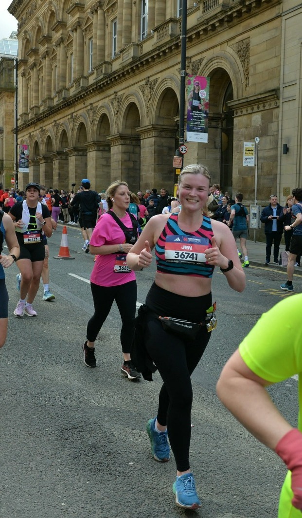 Great day yesterday running the #ManchesterMarathon