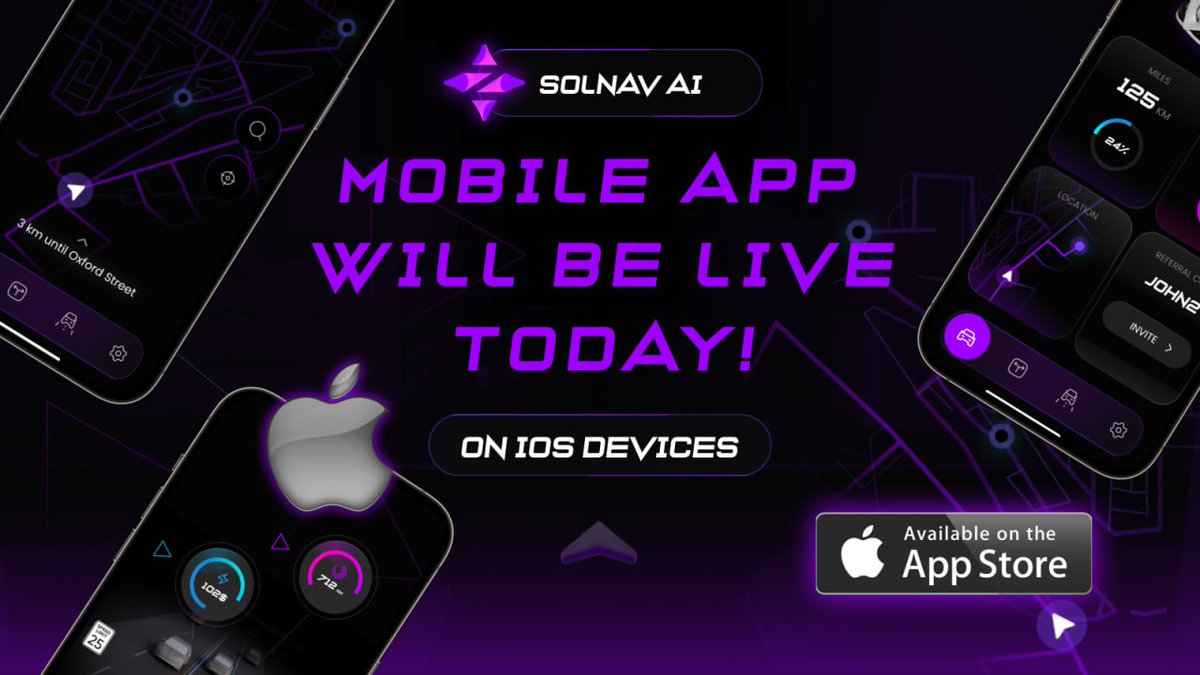 Just 90 minutes left until our app hits the stores! 🎉 + GIVEAWAY! 

The excitement is building as we prepare to launch SolNav on iOS. Don't miss out on the chance to elevate your navigation experience as well as getting rewarded for it. 

Stay tuned for the big moment, we got