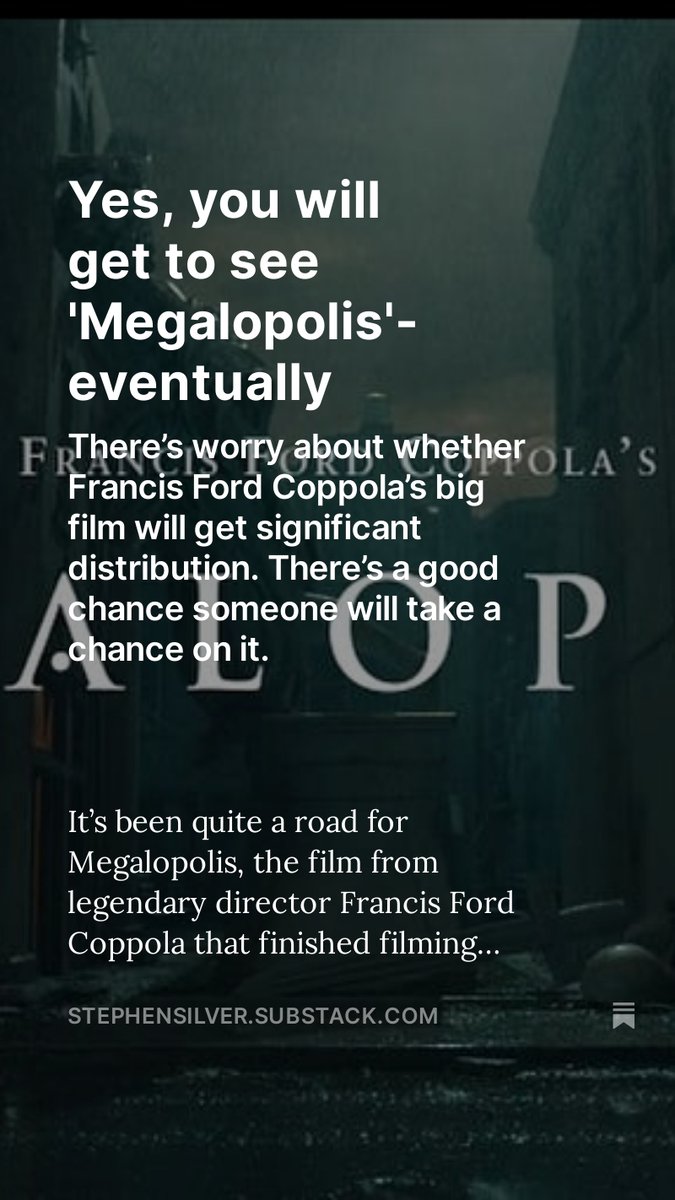 For the Substack, I wrote about MEGALOPOLIS stephensilver.substack.com/p/yes-you-will… @philafcc @Ofcs @CriticsChoice