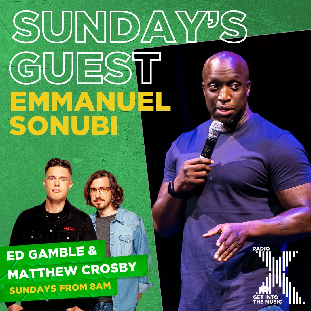 He oozes class and professionalism, but @emmanuelstandup is slumming it with @edgamblecomedy and @matthewcrosby tomorrow Tune in from 8am