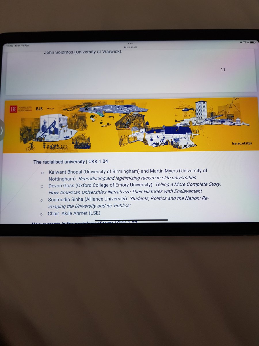 If you're @LSEnews @BJSociology #LSEBJS come and join us tomorrow as we present research from our book, 'Elite universities and the making of privilege: exploring race and class in global educational economies' @DrMartinMyers