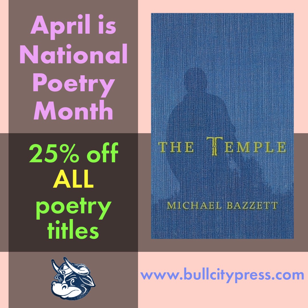 'Also, I think I need a little more / space for my imagination / which sometimes sighs like a tired dog / after half a hundred years.'

from 'The Temple' by Michael Bazzett | THE TEMPLE, 2020 Frost Place Competition Editors Selection #OnSaleNow #NationalPoetryMonth