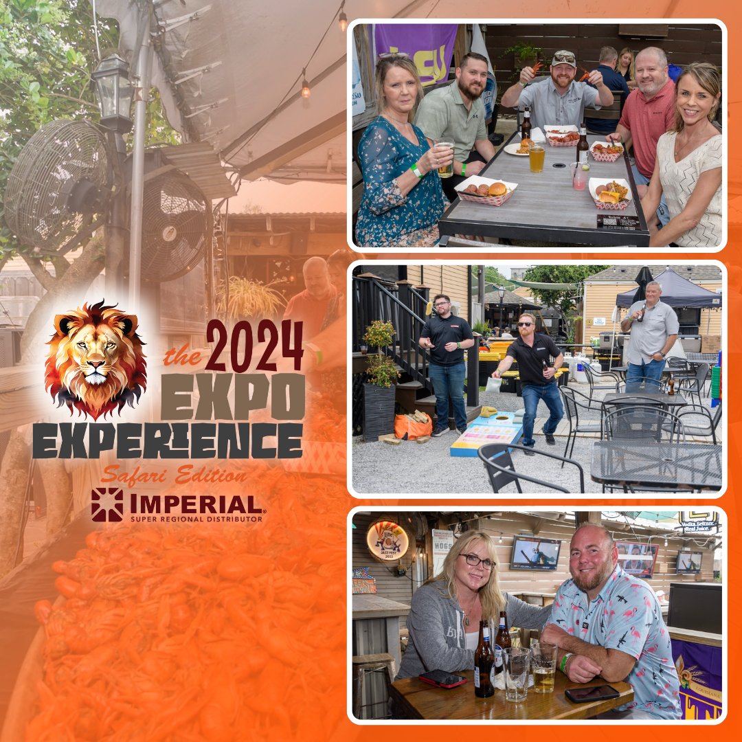 ImperialTrNOLA's tweet photo. Explore the unforgettable moments from the 2024 Expo Experience Safari Edition, hosted at our Crawfish Bowl at Bayou Beer Garden. Don't miss out on the excitement #Expo2024 #Innovation #BayouBeerGarden https://t.co/2aMQPIcsaG