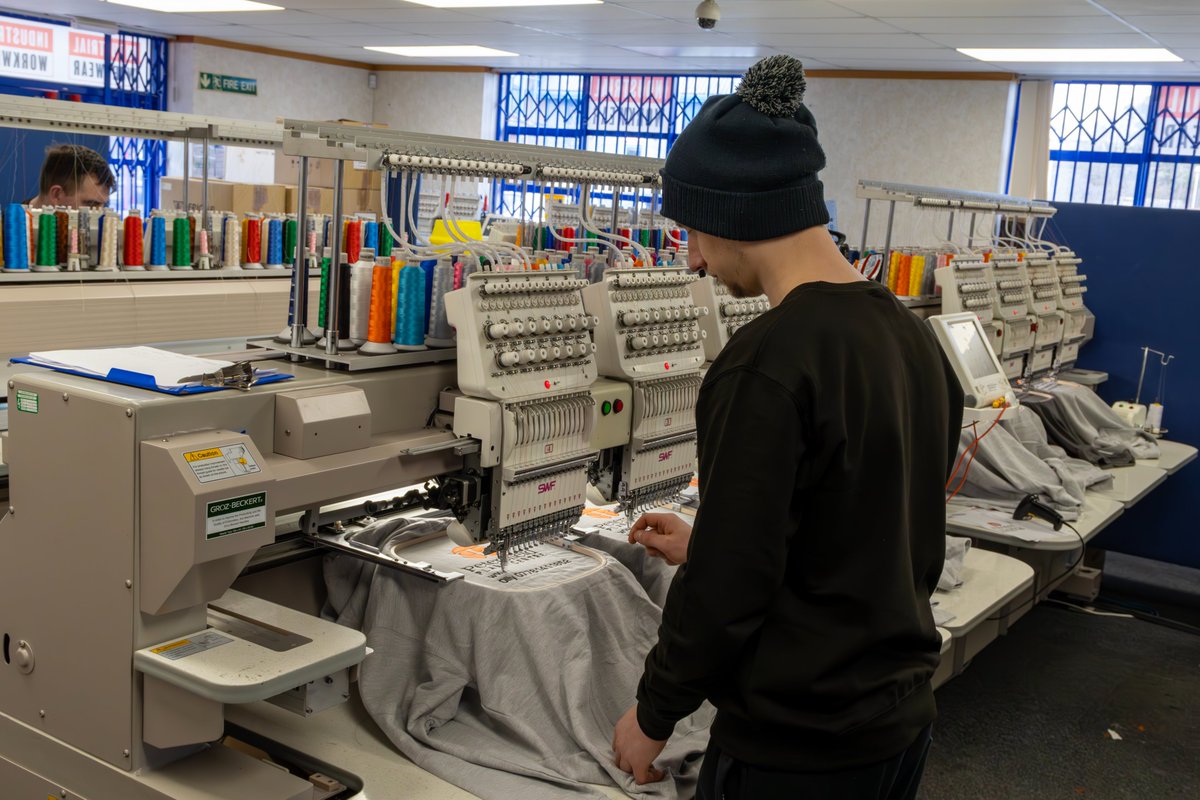 Lot's of logo embroidery on uniform orders are coming through for the warmer months. If you're thinking about placing an order for the first time and need help with sizes, colours, embroidery etc.. give us a call and we will be happy to help you industrialworkwear.com #workwear