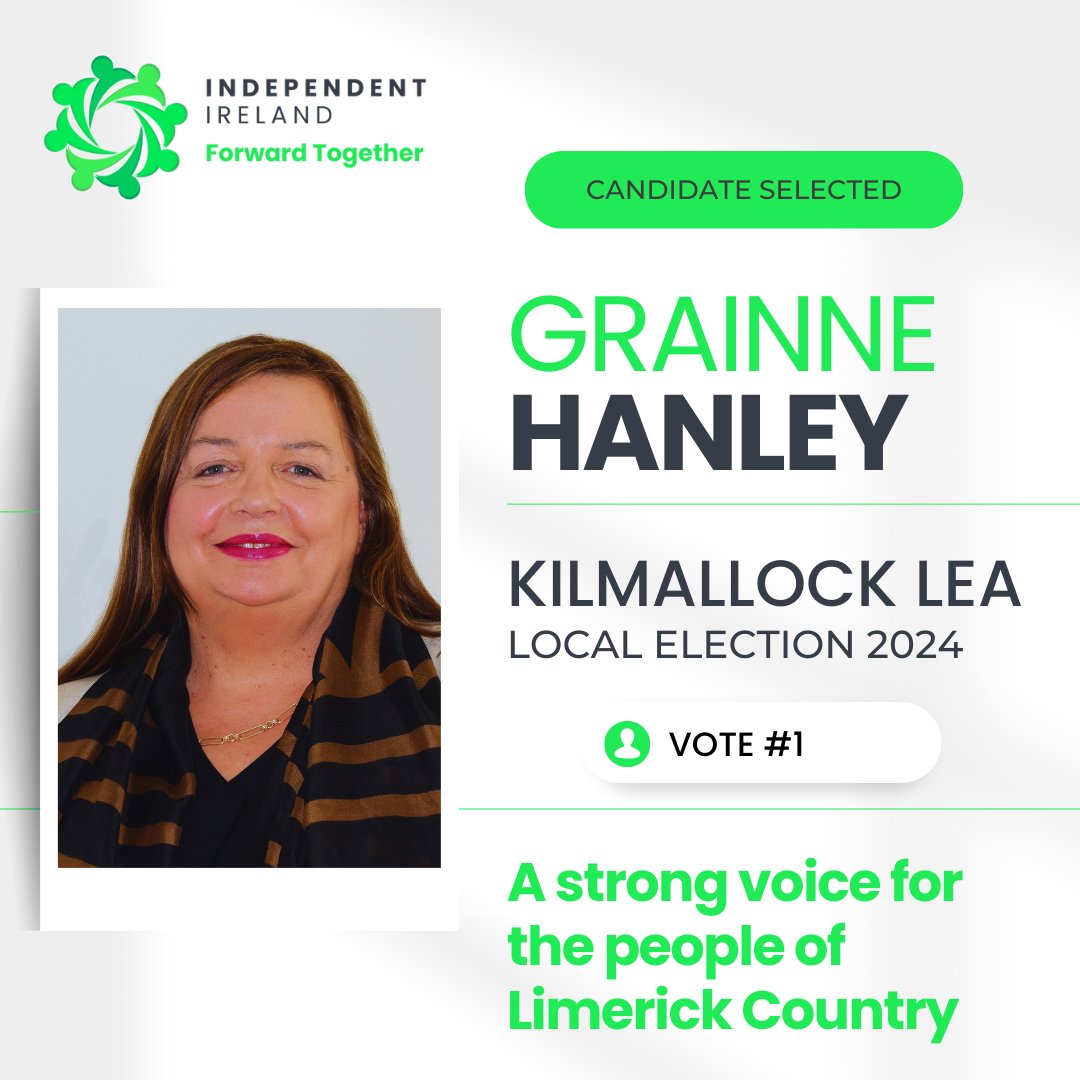 Gráinne Hanley, a respected legal professional and community advocate, has declared her candidacy for the Kilmallock Local Electoral Area (LEA) in Limerick, representing Independent Ireland. With a strong background in law and a deep commitment to serving her community, Gráinne…