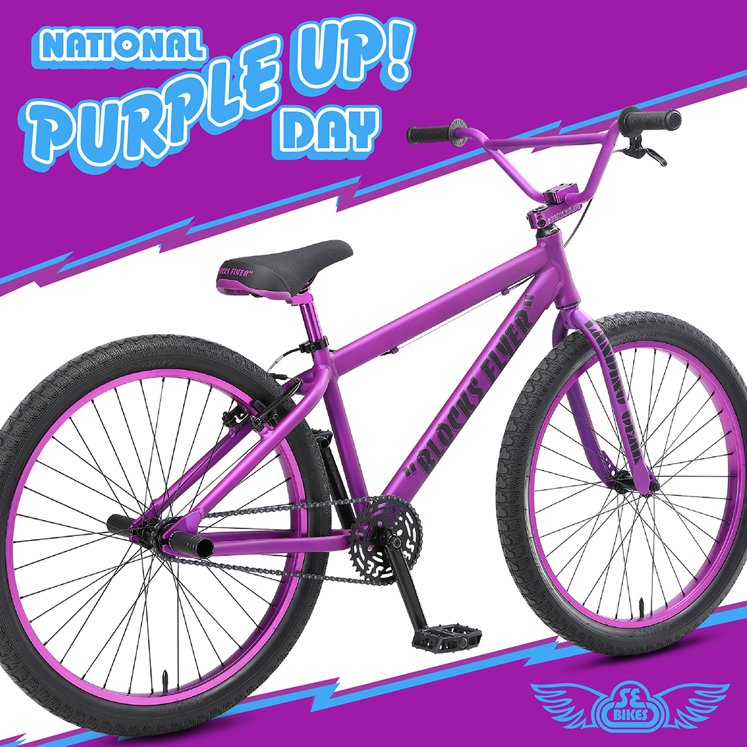 sebikes's tweet photo. “Purple Up! for Military Kids” is a day for Department of Defense Education Activity communities to wear purple to show support and thank military children for their strength and sacrifices. We salute you! 🫡 #nationalpurpleupday #sebikes #purpleupday #blocksflyer https://t.co/hC6o7FH2Ju
