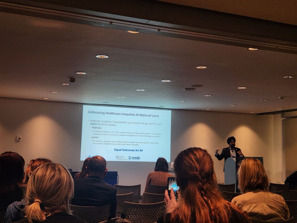 🌟 Key insights at #EBMT24 today from @BldCancerDoc on our ACCESS Initiative with @ASTCT. 'Equitable health care is high-quality health care. In other words, you don't have high-quality in your health care system/setting if it is not equitable.'
