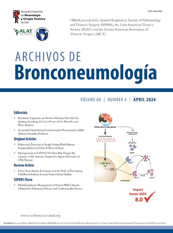 ✅ The fourth issue of the year of #ArchivosdeBronconeumología is now available 👉 Discover all their articles for free. ➡️ With an Impact Factor of 8, this magazine stands out in the top 10 of pulmonological publications worldwide. 🔗 n9.cl/kzcap