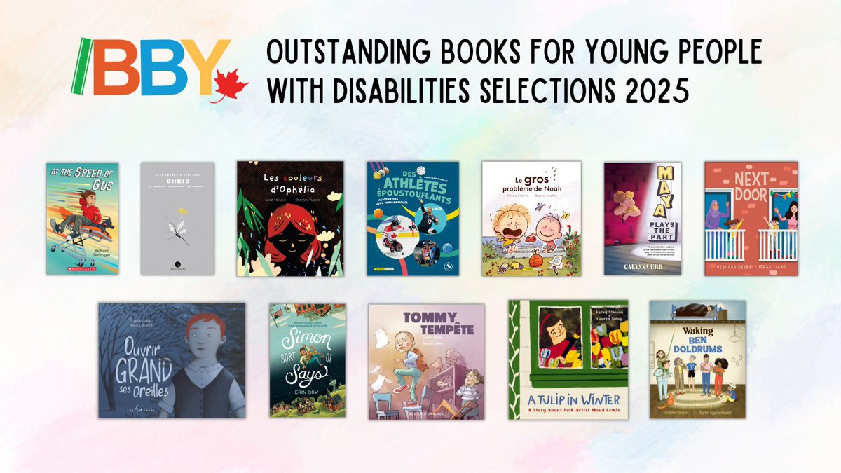 Our friends at @IBBYCanada have announced the 2025 Canadian selections for the Outstanding Books for Young People with Disabilities. bit.ly/4aVwjYY