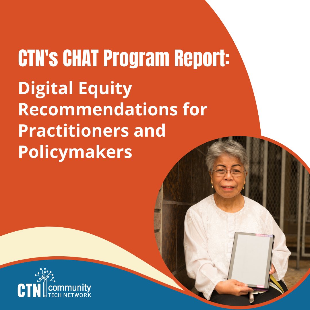 If you’re a policymaker or #digitalequity practitioner, don’t miss our report with findings & recommendations for #digitalinclusion initiatives from @CalAging’s #CHAT program, aimed to help older + disabled adults get online: ow.ly/hiZg50QQK6U