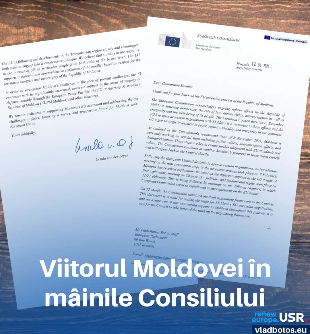 Moldova needs urgent EU support. I reached out to the European Commission for updates on their accession process. Despite Moldova's progress, Council delays are hindering their path. Romania's proactive stance is vital for Moldova's future in the EU.