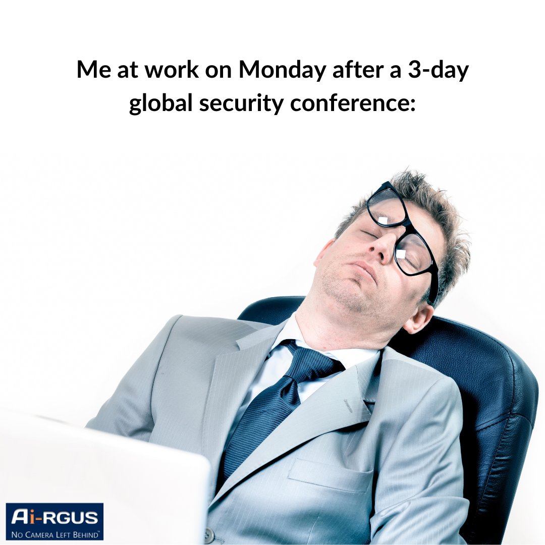 Happy #MemeMonday!

We understand that post-conference exhaustion. But it's worth it!

#securityindustry #meme #businessmeme #funny