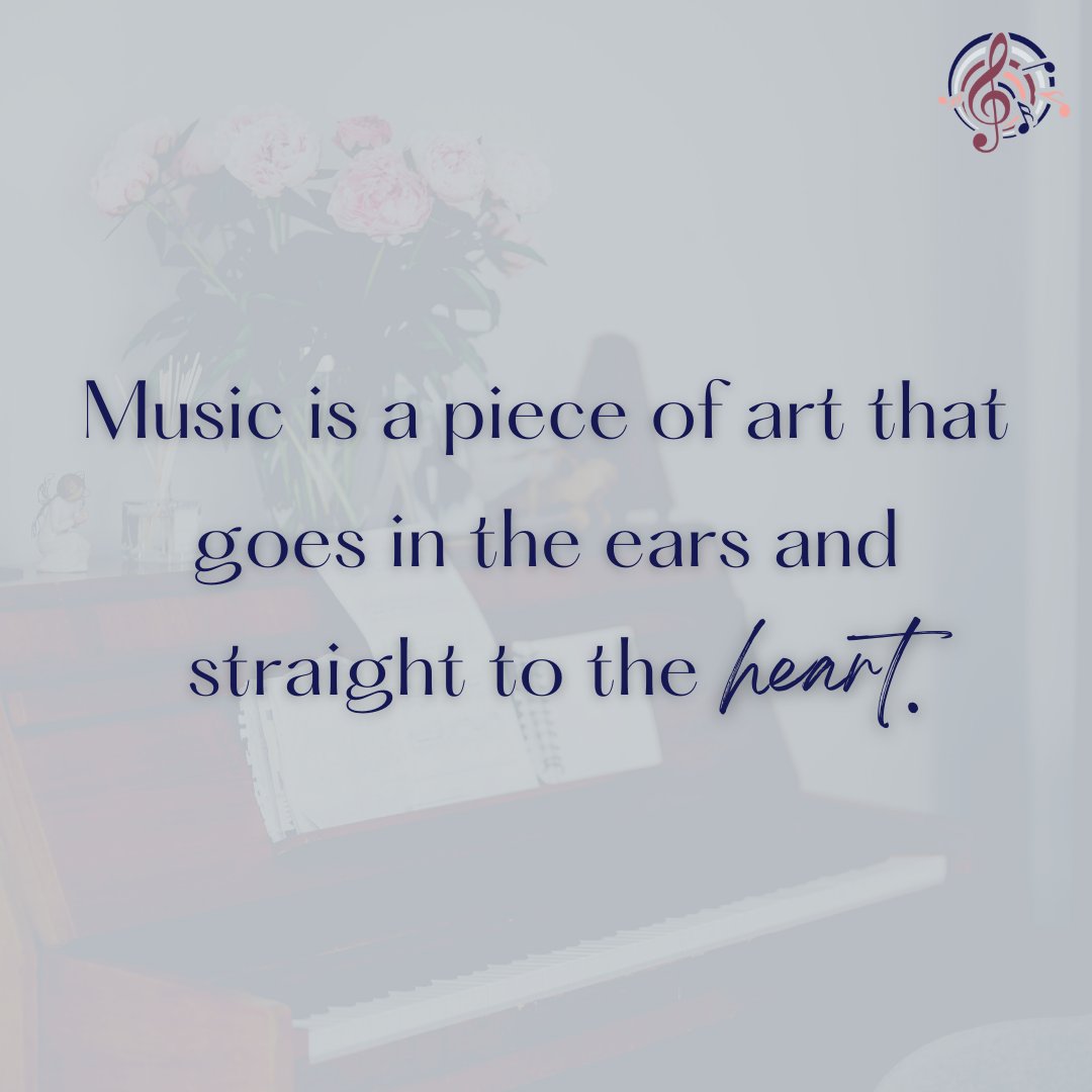 Music is a piece of art that goes in the ears and straight to the heart. ❤️