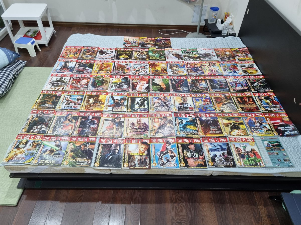 comradecuong's tweet photo. I just received 67 old Vietnam Gaming magazine called Thế Giới Vi Tính Game on this Monday Afternoon April 15 of 2024 today at home (🇻🇳 time zone) ☺️🎮👾🕹👍
•
#VietnamGamingMagazine
#GamingMagazine #GameMag
#GameMagazine #ゲーム雑誌
#Magazine #Журнал https://t.co/KWvT7qg98z