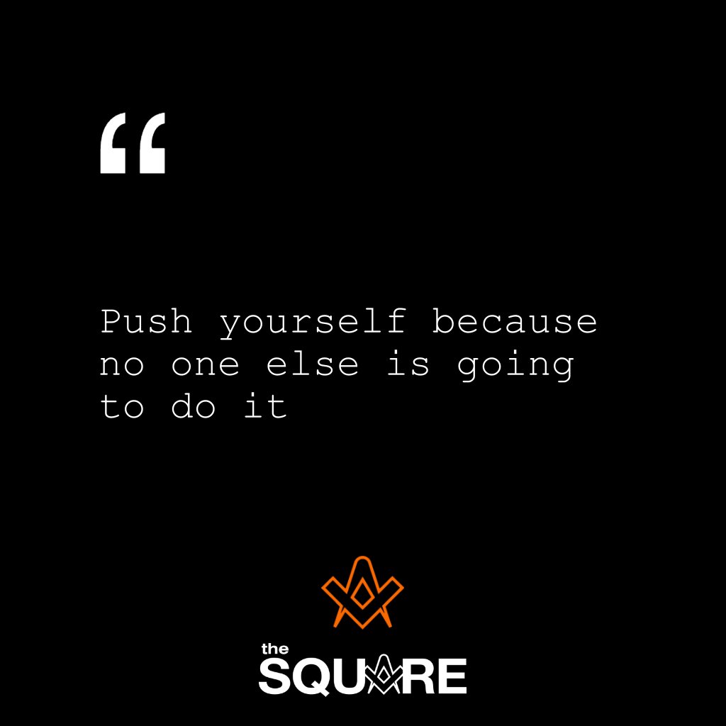 Push yourself because no one else is going to do it. . . #freemasons
#freemasonry
#masonic
#theSquareMagazine
.
.