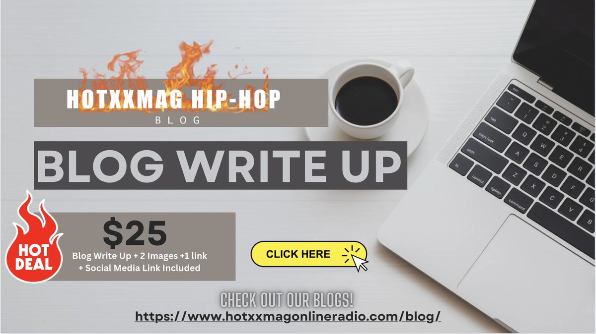 HOT DEAL!!! Blog Write Up $25 (Blog Write Up+2 Images+1 link+Social Media Link Included) #LetsWork Let's spread the word on what's going on!! Click here to get started!!!! hotxxmagonlineradio.com/blog/