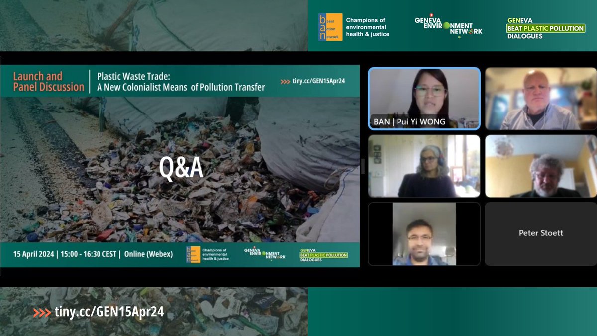 GENeva Environment Network (@genetwork) on Twitter photo <a href="/BaselAction/">Basel Action Network</a> @S_Gundogdu01 <a href="/pstoett/">Peter Stoett</a> <a href="/KristaShennum/">Krista Shennum</a> <a href="/JPetrlik/">Jindřich Petrlík</a> <a href="/ismawati64/">Yuyun Ismawati</a> <a href="/Magdalenadonoso/">Magdalena Donoso</a> <a href="/brkfreeplastic/">#BreakFreeFromPlastic</a> <a href="/IUCN_Plastics/">IUCN Plastics</a> <a href="/ToxicsFree/">IPEN: toxics-free</a> <a href="/ClimateRights/">Climate Rights International</a> <a href="/arnikaorg/">Arnika</a> <a href="/FokusNexus3/">Nexus3 Foundation</a> <a href="/CEJADKenya/">CEJAD KENYA</a> <a href="/GAIA_LAC/">GAIA América Latina</a> <a href="/GAIAnoburn/">GAIA -Global Alliance for Incinerator Alternatives</a> Asked about how #PlasticsTreaty can cover gaps of #BaselConvention, Jim Puckett of <a href="/BaselAction/">Basel Action Network</a> emphasizes:
- Strengthened BC mandate to qualify hazardous additives as hazardous waste
- Ensured transparency of additives used among companies through the treaty to be picked by BC <a href="/BaselAction/">Basel Action Network</a> @S_Gundogdu01 <a href="/pstoett/">Peter Stoett</a> <a href="/KristaShennum/">Krista Shennum</a> <a href="/JPetrlik/">Jindřich Petrlík</a> <a href="/ismawati64/">Yuyun Ismawati</a> <a href="/Magdalenadonoso/">Magdalena Donoso</a> <a href="/brkfreeplastic/">#BreakFreeFromPlastic</a> <a href="/IUCN_Plastics/">IUCN Plastics</a> <a href="/ToxicsFree/">IPEN: toxics-free</a> <a href="/ClimateRights/">Climate Rights International</a> <a href="/arnikaorg/">Arnika</a> <a href="/FokusNexus3/">Nexus3 Foundation</a> <a href="/CEJADKenya/">CEJAD KENYA</a> <a href="/GAIA_LAC/">GAIA América Latina</a> <a href="/GAIAnoburn/">GAIA -Global Alliance for Incinerator Alternatives</a> Asked about how #PlasticsTreaty can cover gaps of #BaselConvention, Jim Puckett of <a href="/BaselAction/">Basel Action Network</a> emphasizes:
- Strengthened BC mandate to qualify hazardous additives as hazardous waste
- Ensured transparency of additives used among companies through the treaty to be picked by BC