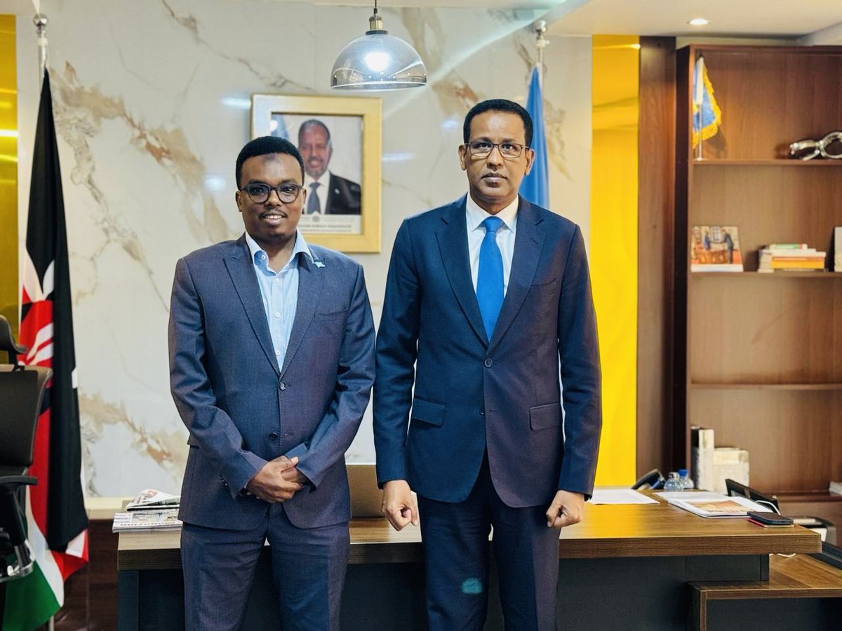 Privileged to hold talks with our Somali Am to Kenya H.E @IjabrilHis update on our growing Somalia-Kenya ties & gains made is inspiring. As Parliamentary Foreign Relations Committee we're Proud of our nation's dedicated Diplomats delivering our robust foreign policy @MOFASomalia
